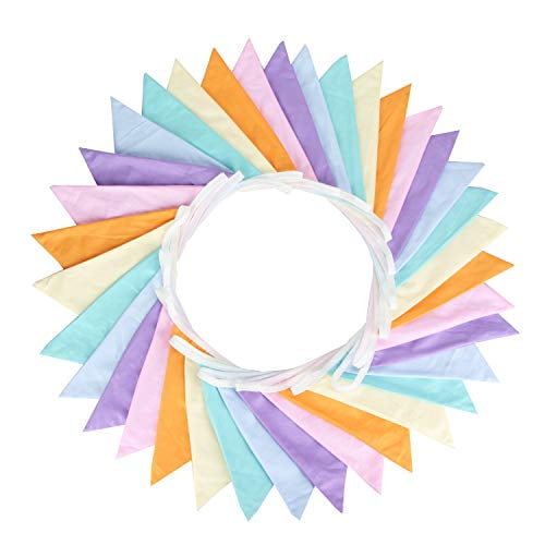 Plastic Multi Coloured Rainbow Birthday Party Flag Bunting Banner Decoration 10M Plastic Multi Coloured Rainbow Birthday Party Flag Bunting Banner Decoration 10M